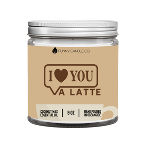 I Love You A Latte Candle