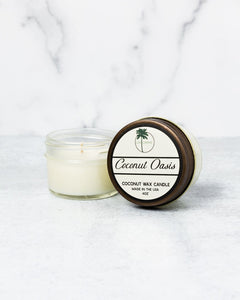 Coconut Oasis Scent Organic Coconut Wax Candle