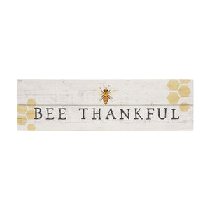 Bee Thankful Vintage Pallet Board