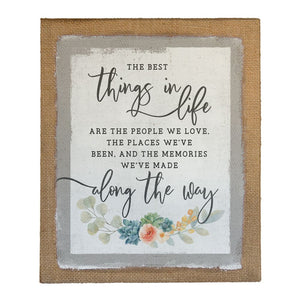 Best Things In Life - Canvas Wall Art
