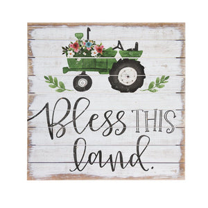 Bless This Land (Green) - Perfect Pallet Wall Art
