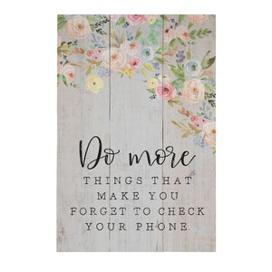 Do More Things - Rustic Pallet Wall Art