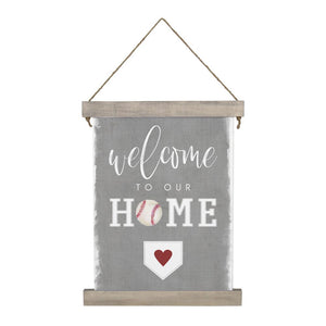 Welcome To Our Home - Hanging Canvas