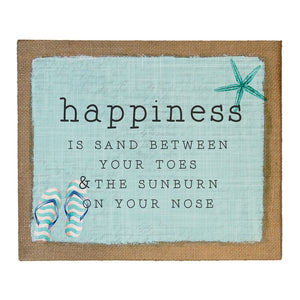 Happiness Is Sand Between Your Toes - Canvas Wall Art