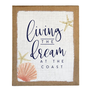 Living The Dream At The Coast - Canvas Wall Art