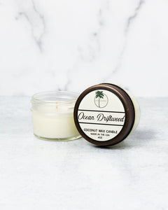 Ocean Driftwood Scent Organic Coconut Wax Candle